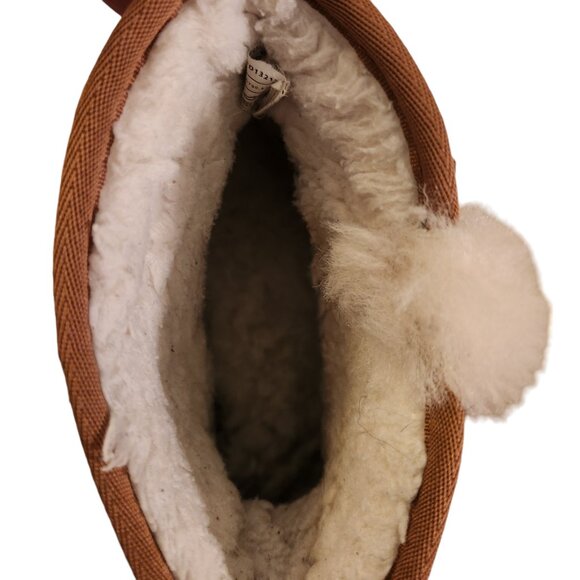 UGG Koolabura Victoria Mini Boots Sz 10 Chestnut Bows Brown Ankle #1114731 - Picture 7 of 9